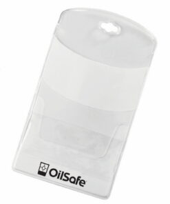 OilSafe labelbeschermhoes voor in de gekleurde frames.