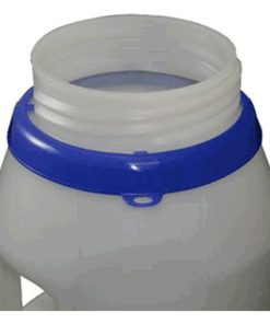 close-up van OilSafe kan met blauwe drumring