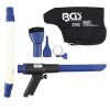 zuig- en luchtblaaspistool set met verschillende accessoires
