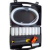 Olie analysekit met bemonsteringsflesjes, pomp, slang en slangknipper