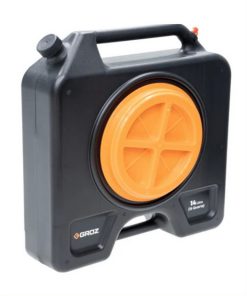 Afsluitbare kunststof lekbak vooraanzicht