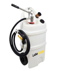 Mobiele lubecaddy, een professionele oplossing voor het schoon, veilig en efficiënt verpompen van olie in werkplaatsen, onderhoudsomgevingen en industriële toepassingen.